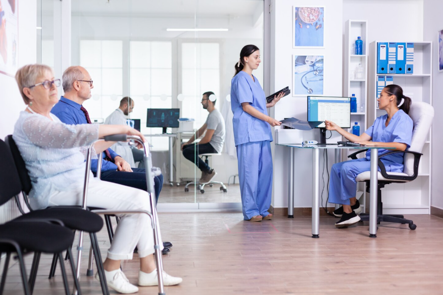 Patients and medical staff inside one of the best public healthcare systems