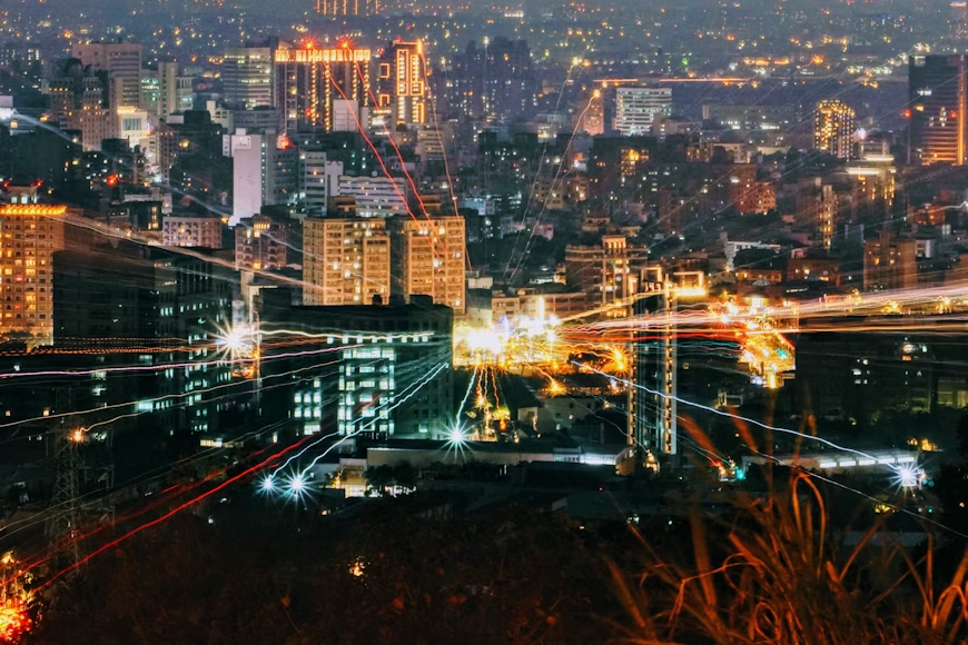 connected city lights illustrating what smart cities mean in 2026